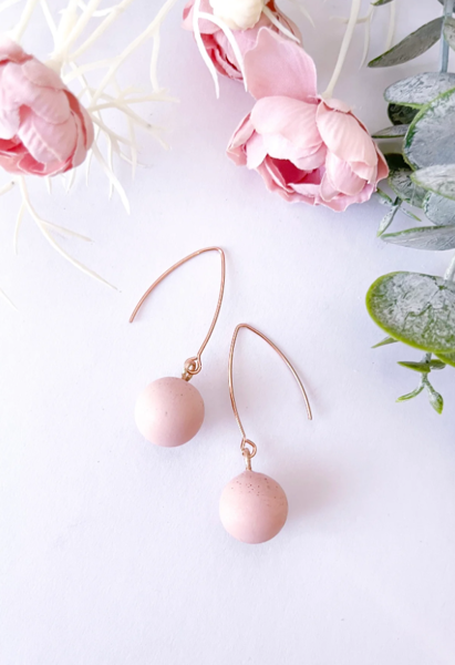 Blush Pink Concrete Enchanted Drops | Nancy Joanna Concrete Collection