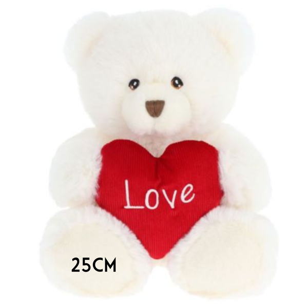 Harry Love Bear - 25cm  | Cream Sitting