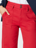 Hudson High Rise Wide Leg Jean - Red | Gordon Smith