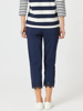 Fleur Broderie Hem Pant - Navy | Gordon Smith