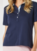 Classic Rib Polo - Navy | Gordon Smith