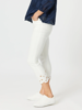 Isla Embroidered Slim Leg Jean - White | Gordon Smith