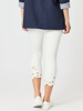 Isla Embroidered Slim Leg Jean - White | Gordon Smith