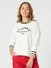 Le Marais Embroidered Sweatshirt - Ivory | Threadz