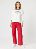 Le Marais Embroidered Sweatshirt - Ivory | Threadz