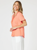 Lino Tiffany Top - Papaya | Gordon Smith