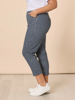 Alexis Gingham Print Pant - Navy | Gordon Smith