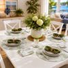 Fern Green/Blue Paper Napkin Set 20 | Madras Link
