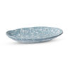Speckle Light Blue/White Small Oval Platter  | Madras Link