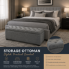 Aldo Blanket Box  Storage Ottoman