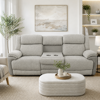 Angus 3 Seater Electric Recliner | Oyster Fabric