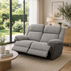 Angus 2 Seater Electric Recliner   Graphite Fabric