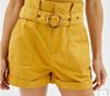 Joanna Paperbag Utility Shirts - Mustard | Minkpink