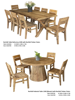 Norfolk Refectory Dining Table 2200 | Recyled Pine