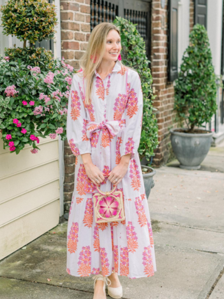 Folly Flounced Dress - Passion Fruit  | Victoria Dunn