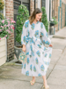 Folly Flounced Dress - Blue Hydreangea  | Victoria Dunn