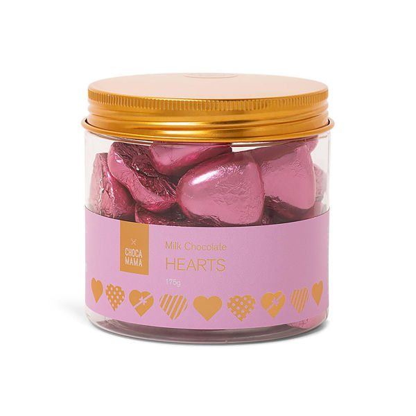 Foiled Hearts Tub 175g | Chocamama