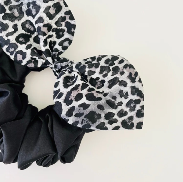 Bow Scruchie - Snow Leopard Splice| Pip & Co Scrunchies