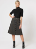 Charlie Check A Line Skirt  - Black | Gordon Smith