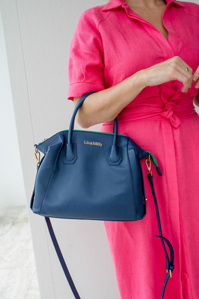 Eloise Bag - Navy | Liv & Milly