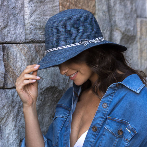 York Cloche Hat - Denim 58cm (M/L) | Tina M Copenhagen