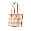 Capri - Latte & White Gingham Tote | Liv & Milly