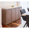 Bari 4 Door Buffet | Cement Top/Acacia Frame