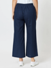 Linen Blend Wide Leg Sailor Pant - Navy | Threadz