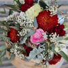 Burgundy Pink & White Bouquet 