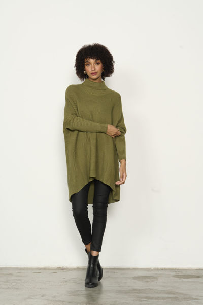 Bat Wing Tunic - Olive | Caju