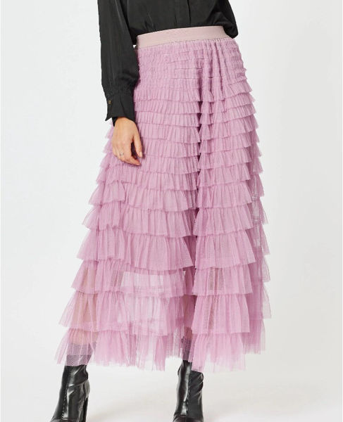 Carrie Tulle Layered Skirt - Grape | Hammock & Vine