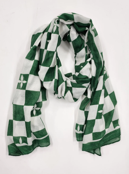 Checker Scarf - Green | Threadz