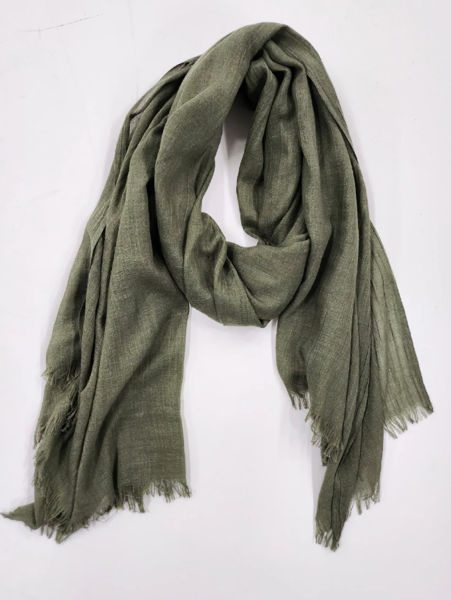 Plain Scarf - Khaki | Threadz