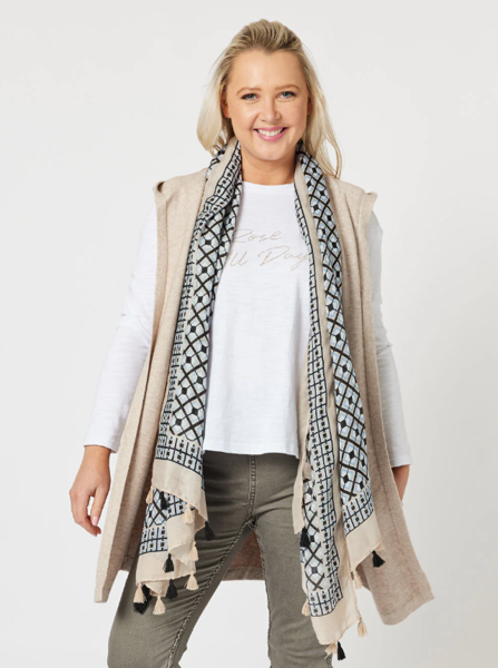 Tile Scarf - Oatmeal | Threadz