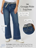 Georgia High Rise Wide Leg Jean - Denim | Threadz