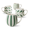 Hug Me Mugs - Olive Brush (Set of 4) | Robert Gordon