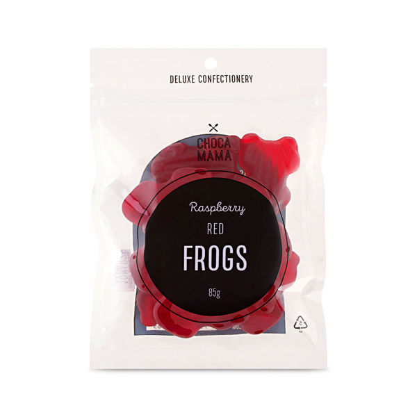 Raspberry Red Frogs 85g | Chocamama