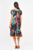 Sao Paulo Dress - Tulip Print - Navy | Naudic