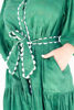 Teired Dress with Ric Rac - Emerald Green | Collectivo