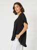 Button Back Top - Black | Clarity