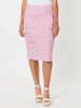 Charlie Cotton Twill Stretch Skirt - Pink | Gordon Smith