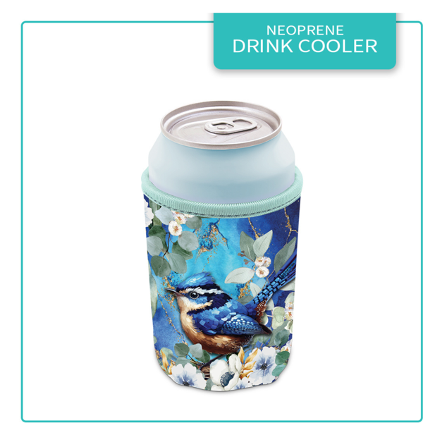 Can Cooler - Cheeky Wrens | Lisa Pollock Art