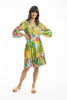 Lani Frill 3/4 Sleeve Dress - Print | Escape by QC