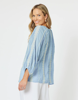 Sorrento Embellished Top - Blue | Hammock & Vine