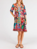 Frida Tiered Dress - Multi | Lula Life