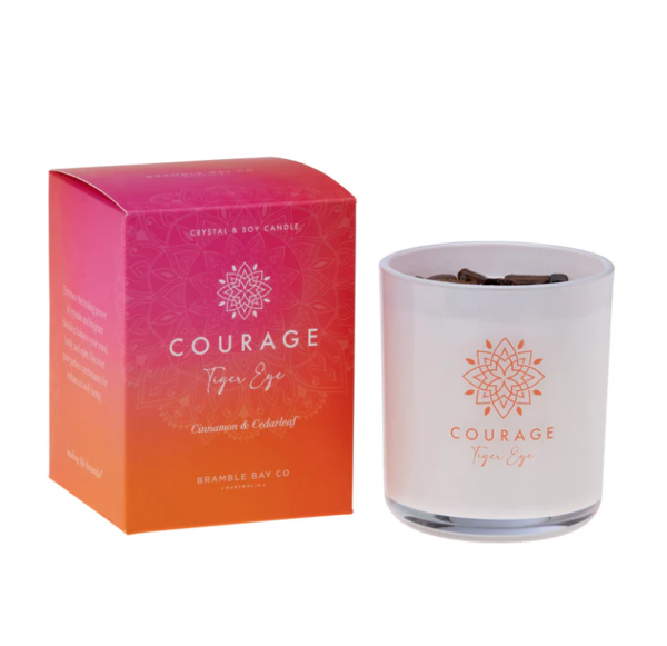 Crystal Boho Candle - Courage | Bramble Bay Collection