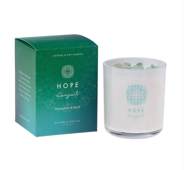 Crystal Boho Candle - Hope | Bramble Bay Collection