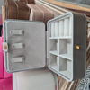 Square Travel Jewellery Case- Silver| Bramble Bay Collection