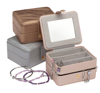 Square Travel Jewellery Case- Silver| Bramble Bay Collection