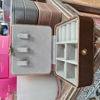 Square Travel Jewellery Case- Gold | Bramble Bay Collection